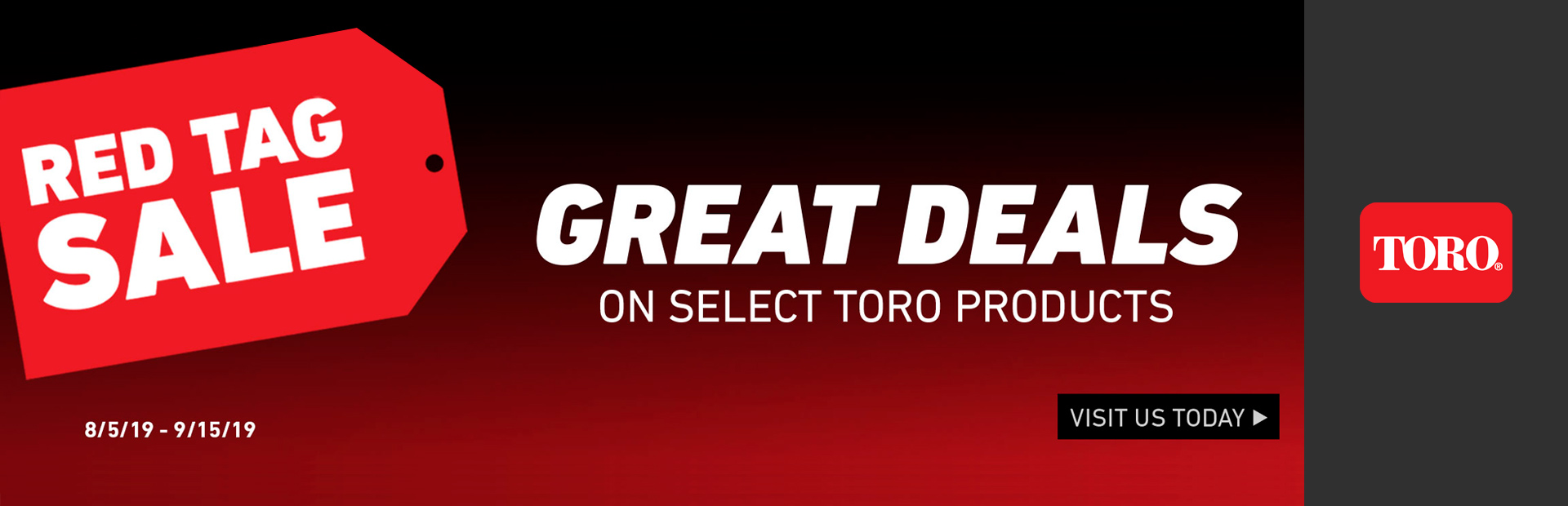 Toro: Red Tag Sales Event